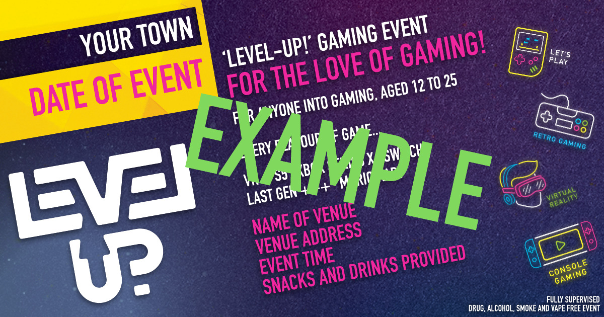 Promotional social media graphic